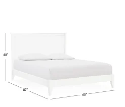 Nantucket Queen Bed - Snowdrift