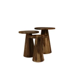 Natalia Accent Table - Set of Three Chestnut
