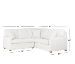 Newman 2-Piece Small Sectional - LHF Loveseat & RHF Corner Sofa