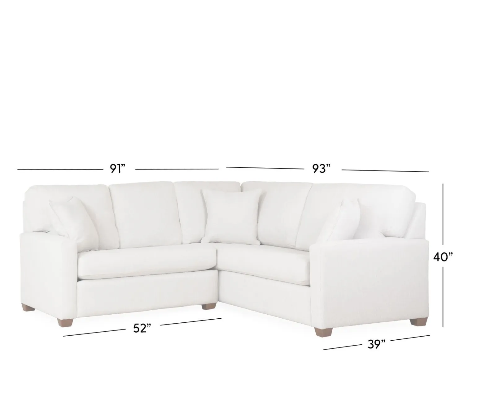 Newman 2-Piece Small Sectional - LHF Loveseat & RHF Corner Sofa