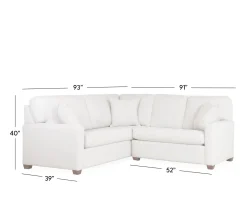 Newman 2-Piece Small Sectional - RHF Loveseat & LHF Corner Sofa