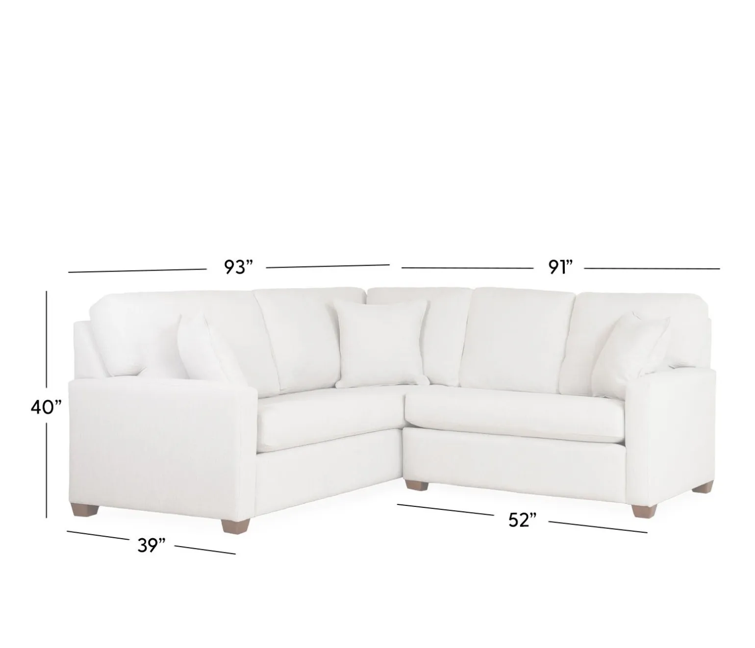 Newman 2-Piece Small Sectional - RHF Loveseat & LHF Corner Sofa