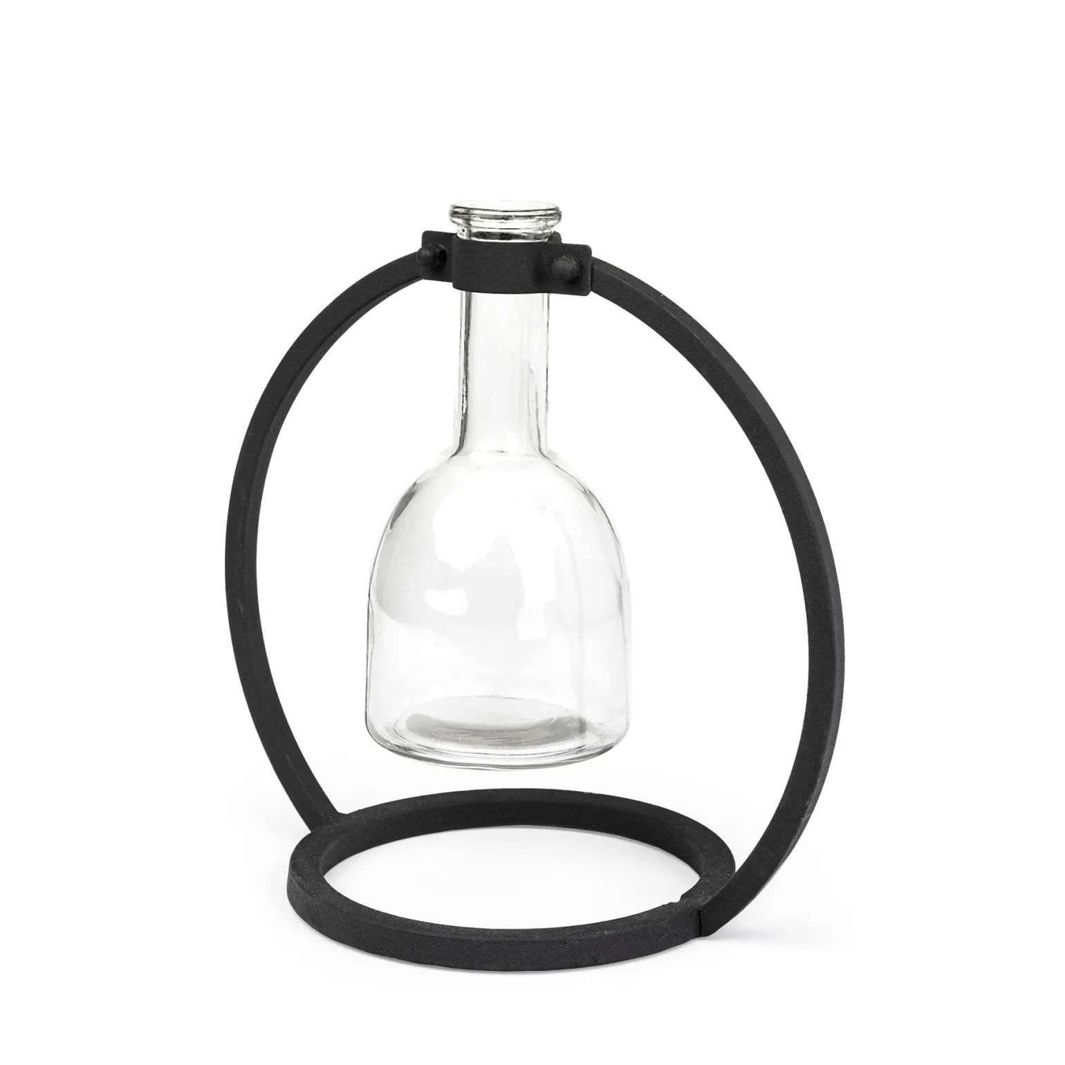 Nica I Short Vase on Metal Stand