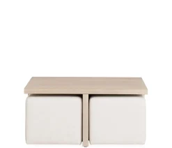 Oasis Bunching Coffee Table & Ottomans