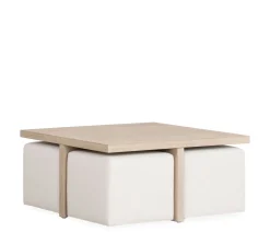Oasis Bunching Coffee Table & Ottomans