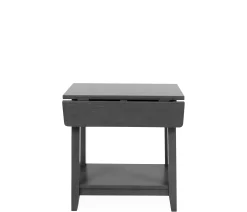 Outer Banks Drop Leaf Side Table - Heather Gray