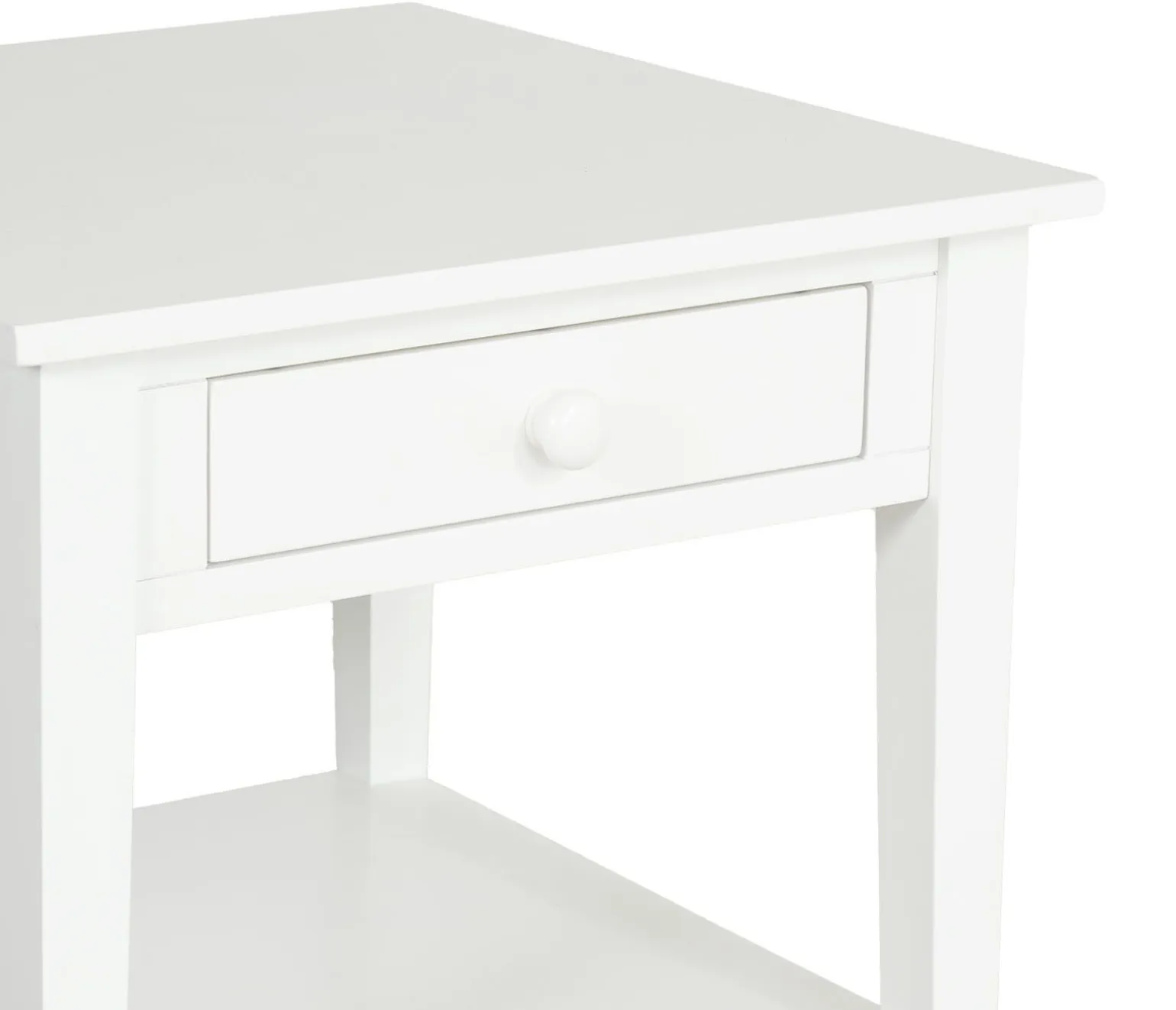 Outer Banks End Table - Pure White