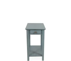Outer Banks End Table w/ Starfish Knob - Ocean Blue