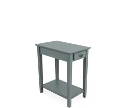 Outer Banks End Table w/ Starfish Knob - Ocean Blue