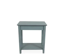 Outer Banks End Table w/ Starfish Knob - Ocean Blue