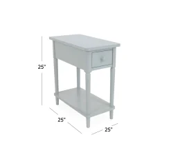 Outer Banks Narrow Side Table - Ocean Blue