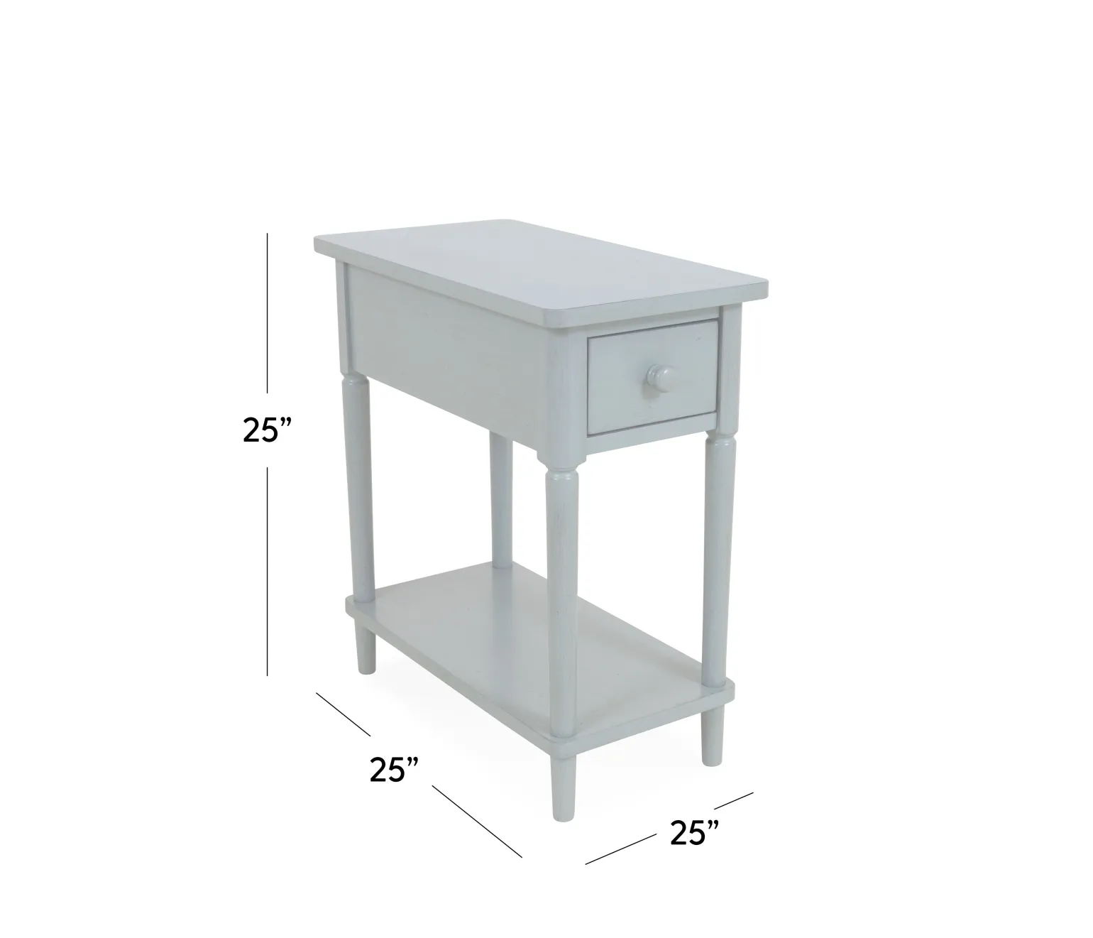 Outer Banks Narrow Side Table - Ocean Blue