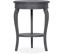 Outer Banks Round End Table - Heather Gray