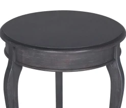 Outer Banks Round End Table - Heather Gray