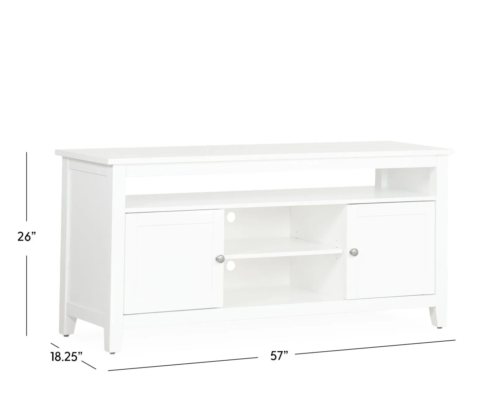 Outer Banks TV Console - Pure White