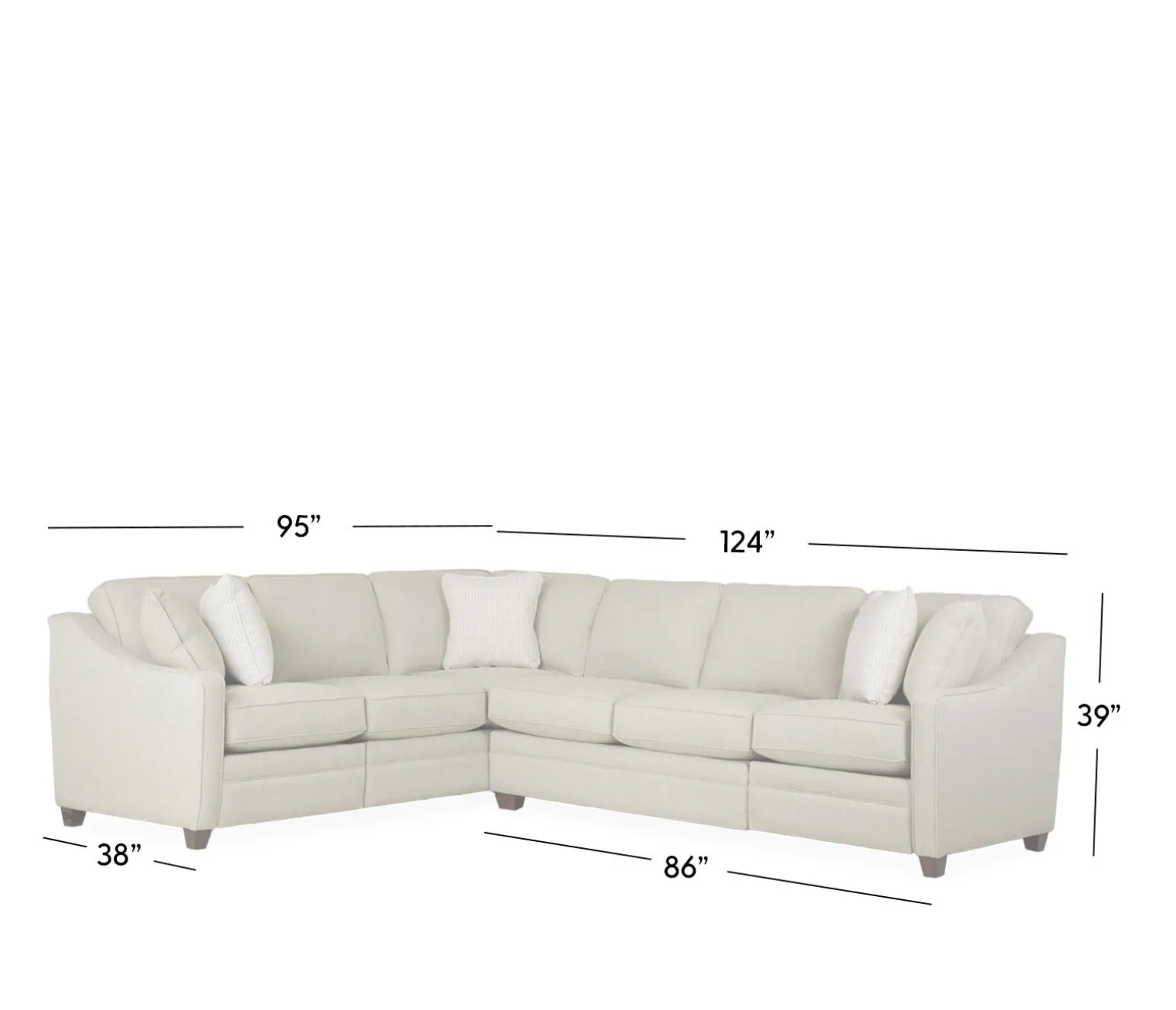 Oxford 2 PC Large Power Sectional LAF Sofa w/corner & RAF Sofa