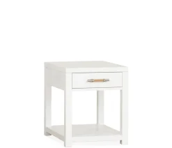 Palisades End Table - White
