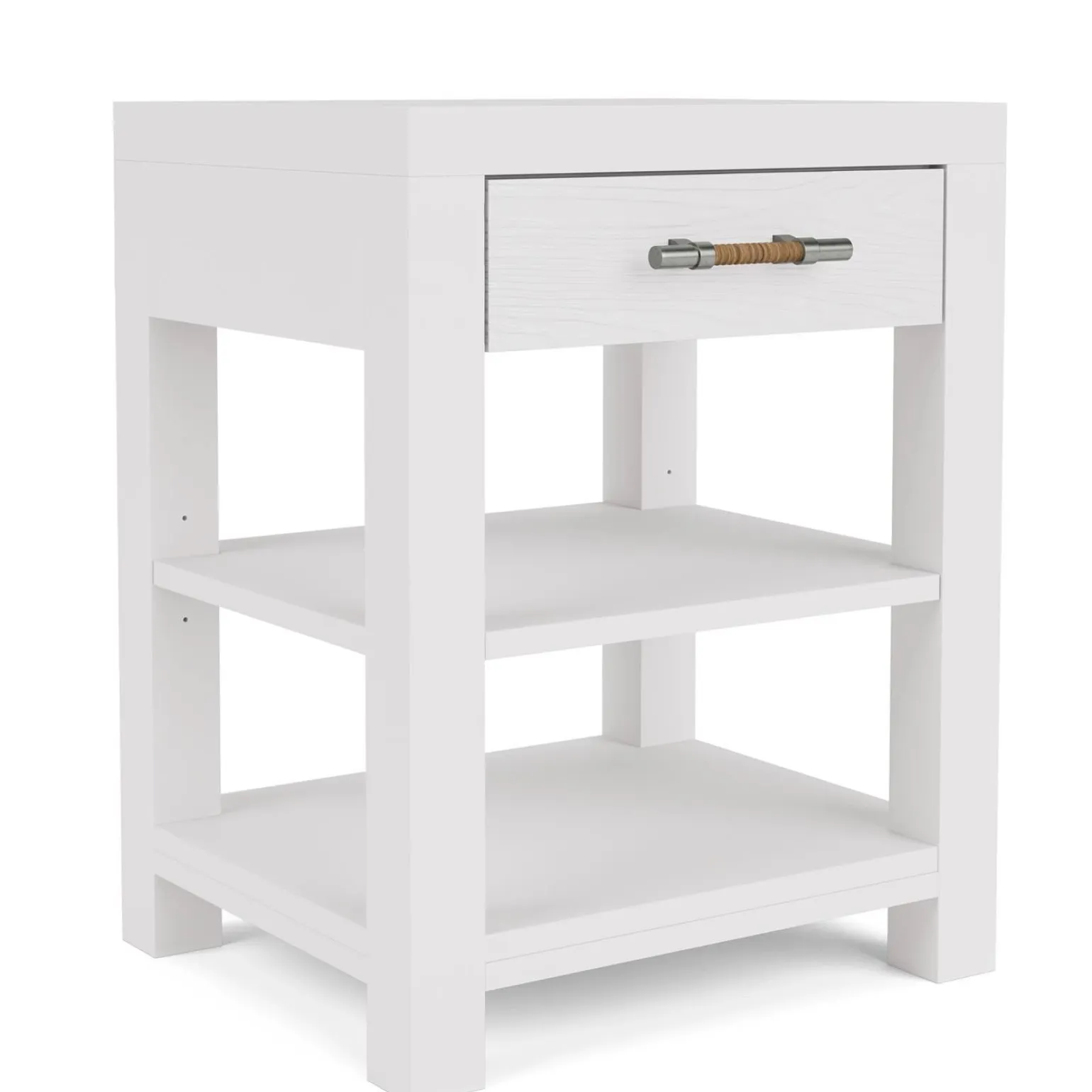 Palisades One Drawer Nightstand - White