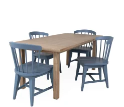 Palisades 5-Piece Dining Set - Cabana Blue Chairs