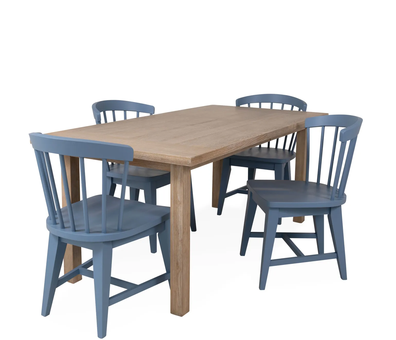 Palisades 5-Piece Dining Set - Cabana Blue Chairs