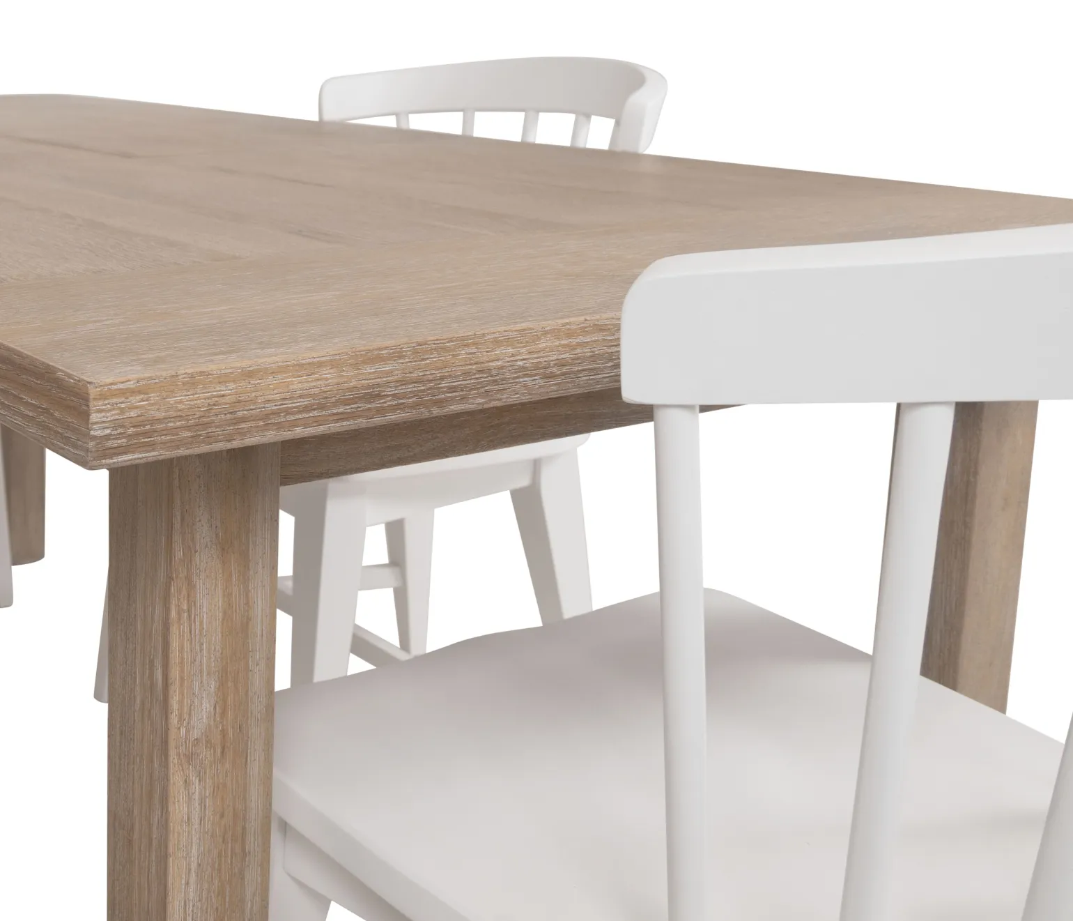 Palisades 5-Piece Dining Set - White Chairs