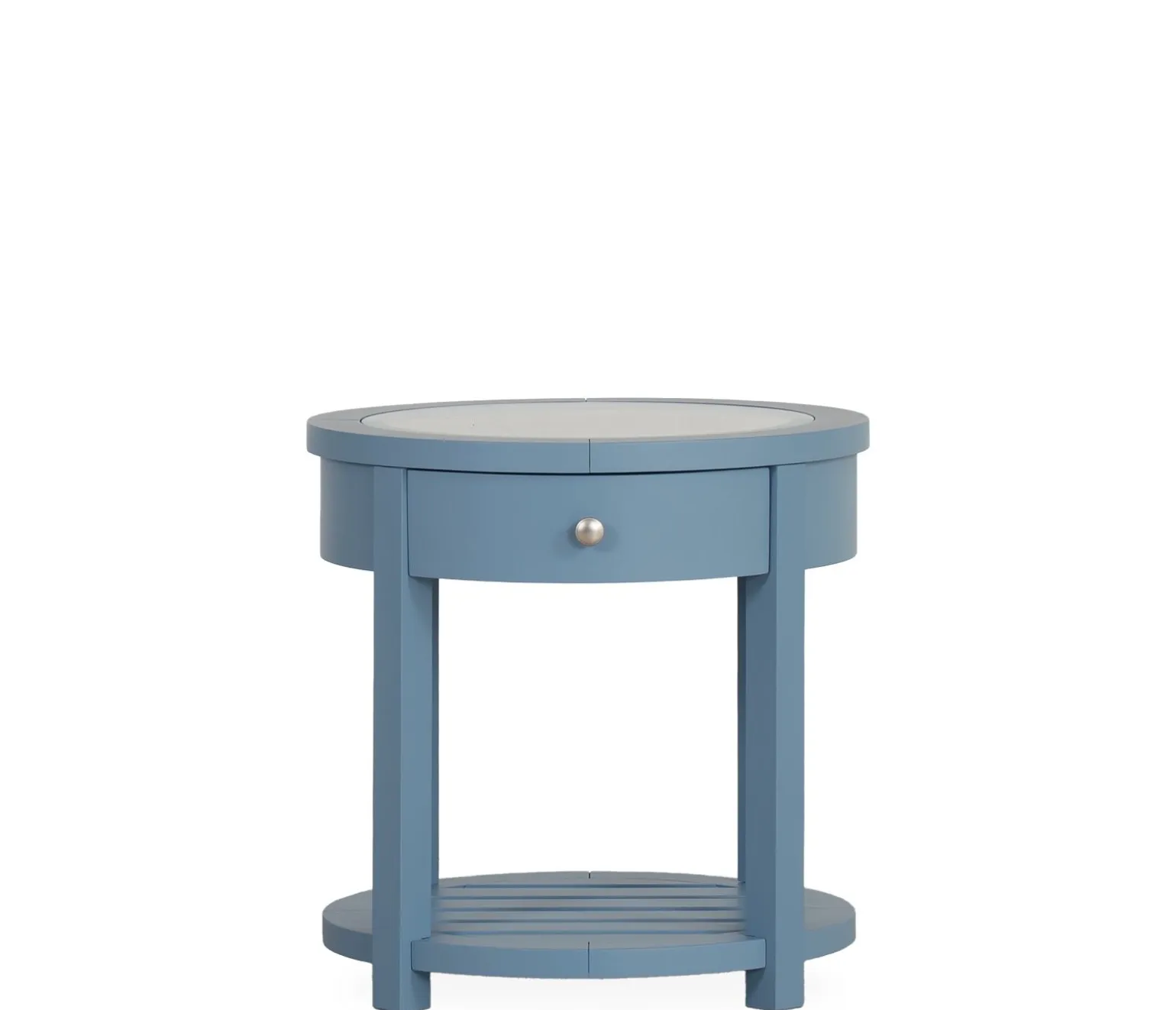 Palisades Round End Table - Cabana Blue