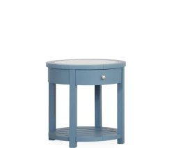 Palisades Round End Table - Cabana Blue