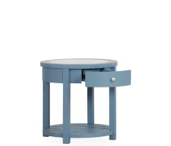 Palisades Round End Table - Cabana Blue