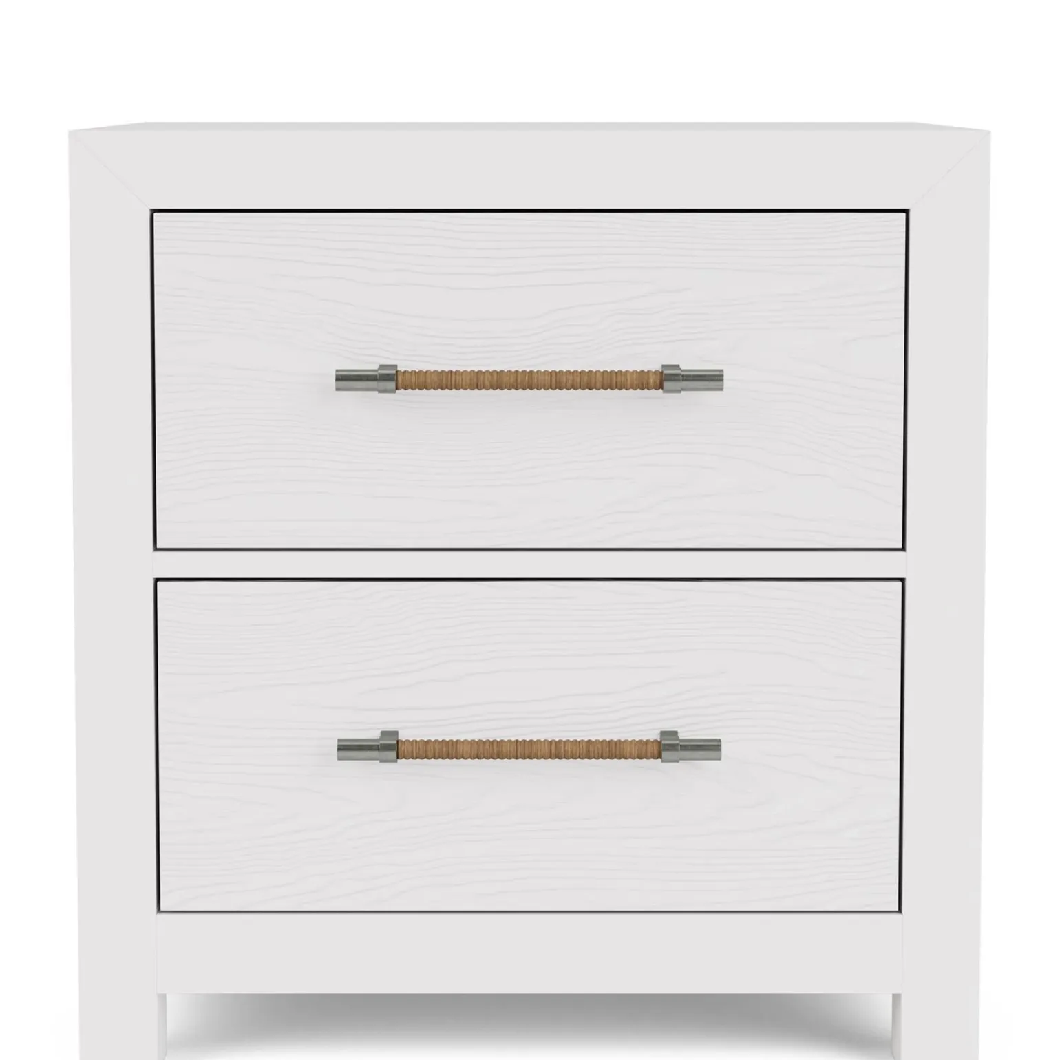 Palisades Two Drawer Nightstand - White