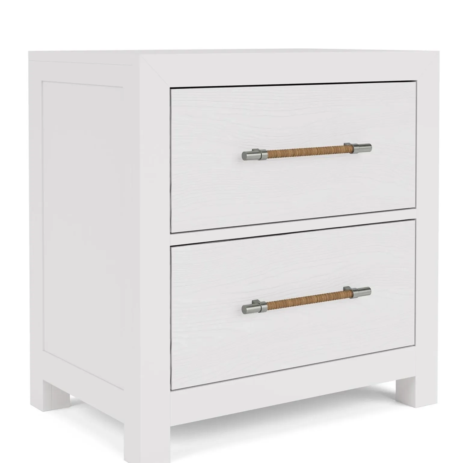 Palisades Two Drawer Nightstand - White