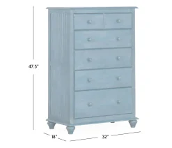 Pocasset 5-Drawer Chest - Iceberg