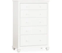 Pocasset 5-Drawer Chest - White