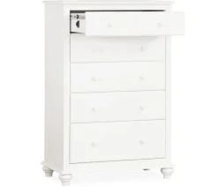 Pocasset 5-Drawer Chest - White