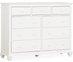 Pocasset 9-Drawer Dresser - White