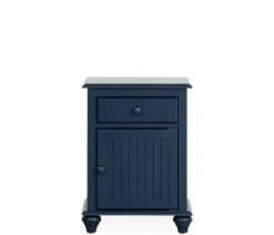 Pocasset 1-Drawer Nightstand - Denim