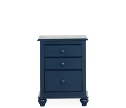 Pocasset 3-Drawer Nightstand - Denim