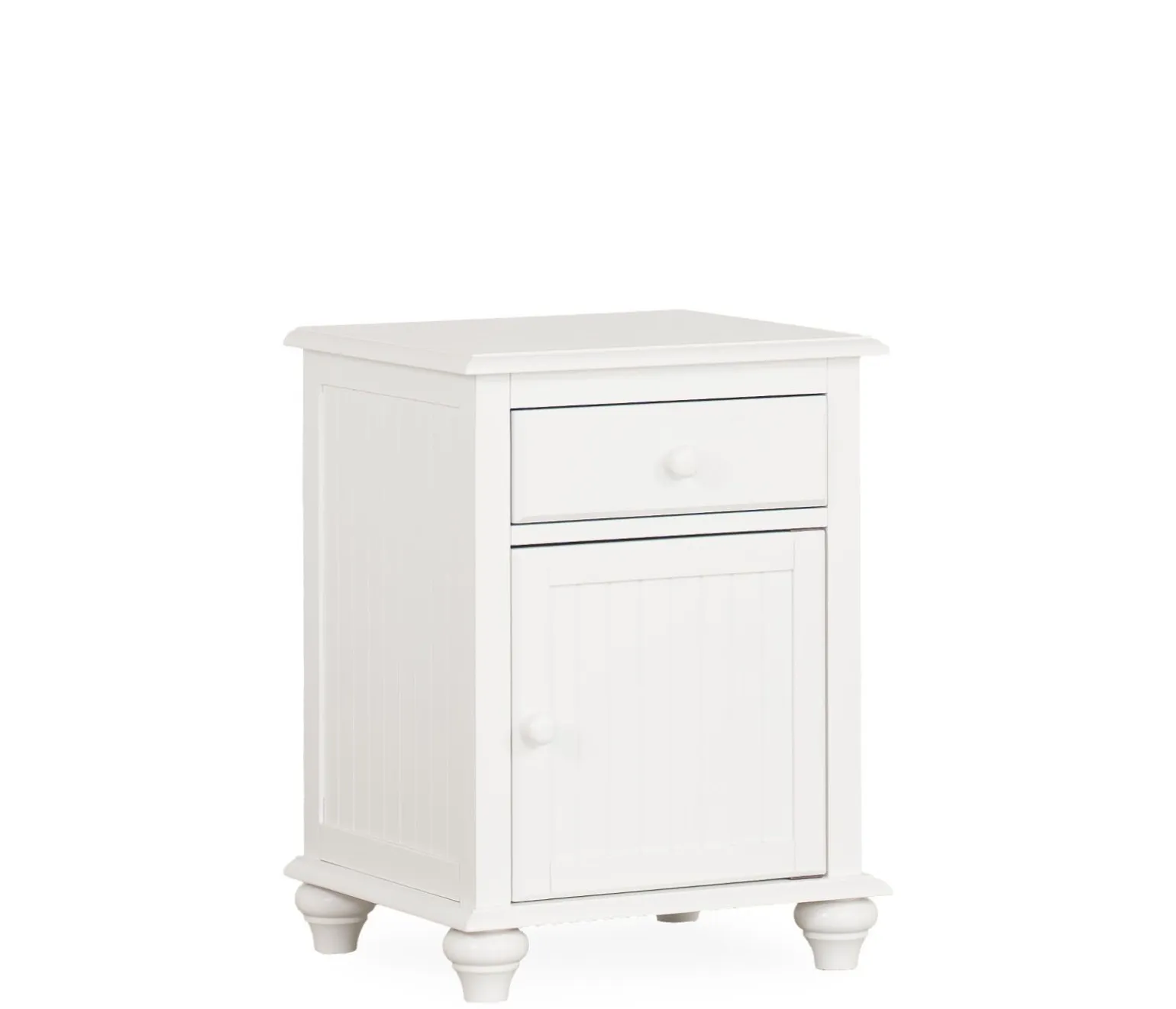 Pocasset 1-Drawer Nightstand - White