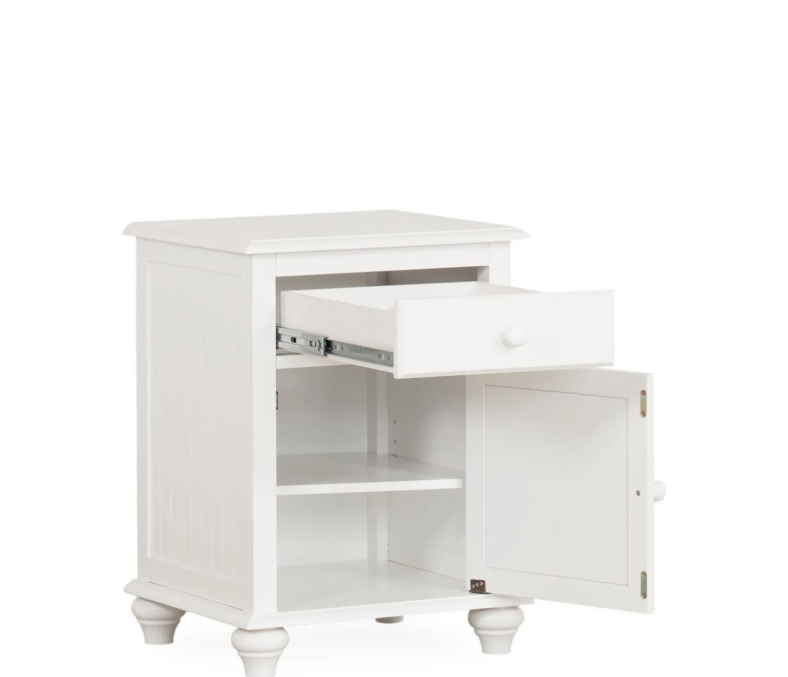 Pocasset 1-Drawer Nightstand - White
