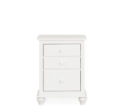 Pocasset 3-Drawer Nightstand - White