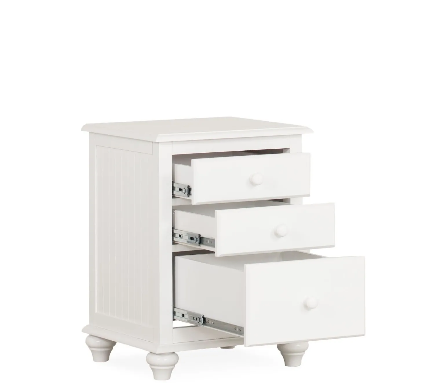 Pocasset 3-Drawer Nightstand - White