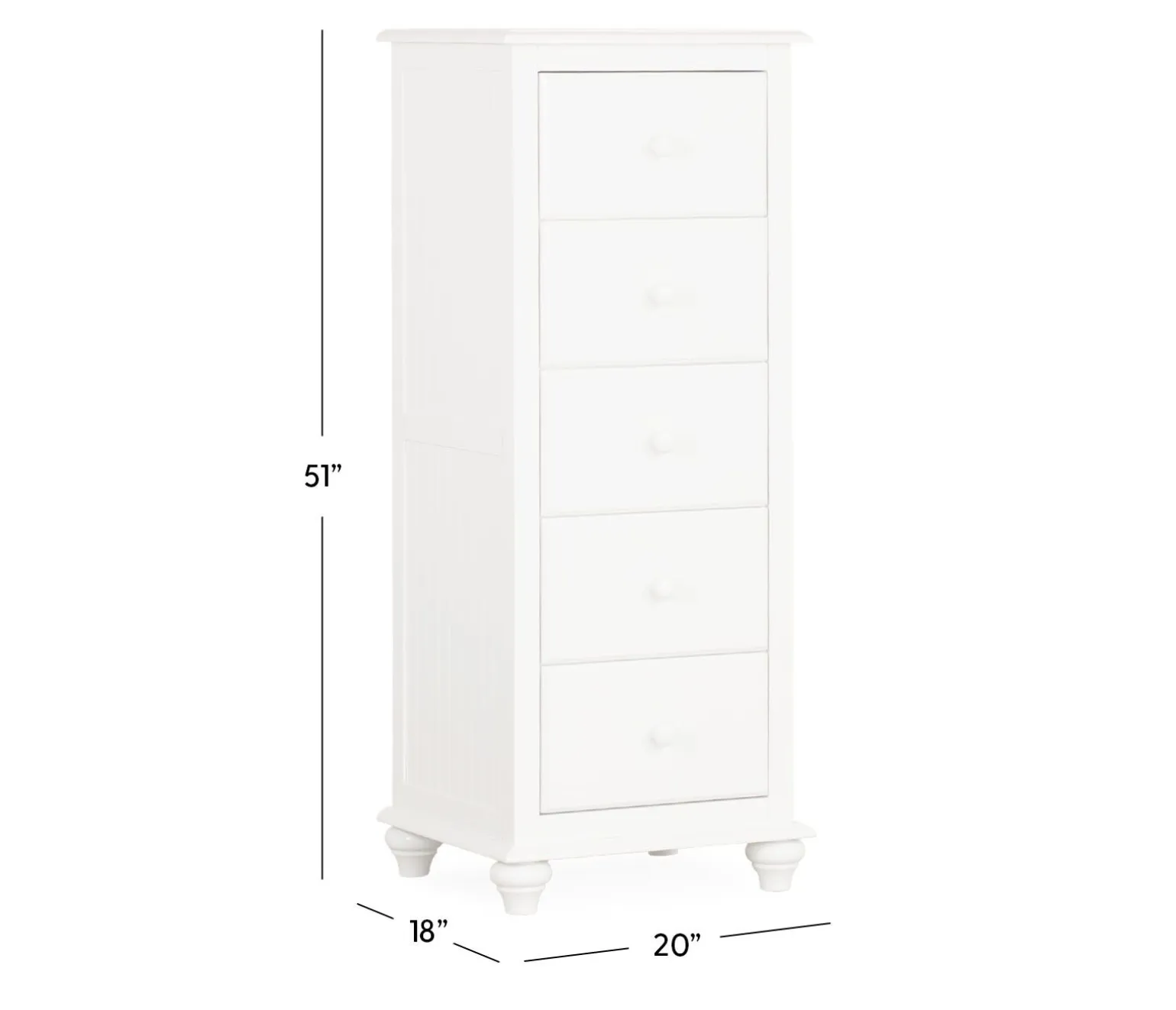 Pocasset Lingerie Chest - White