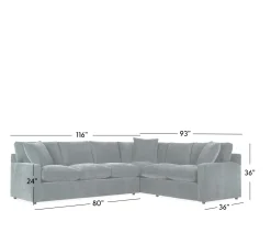 Rhodes 2-Piece Sectional - RSE 3 Seat End and LSE Corner
