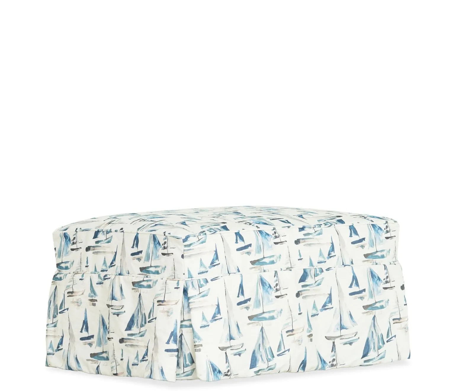 Sailor Slipcover Ottoman