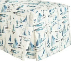 Sailor Slipcover Ottoman
