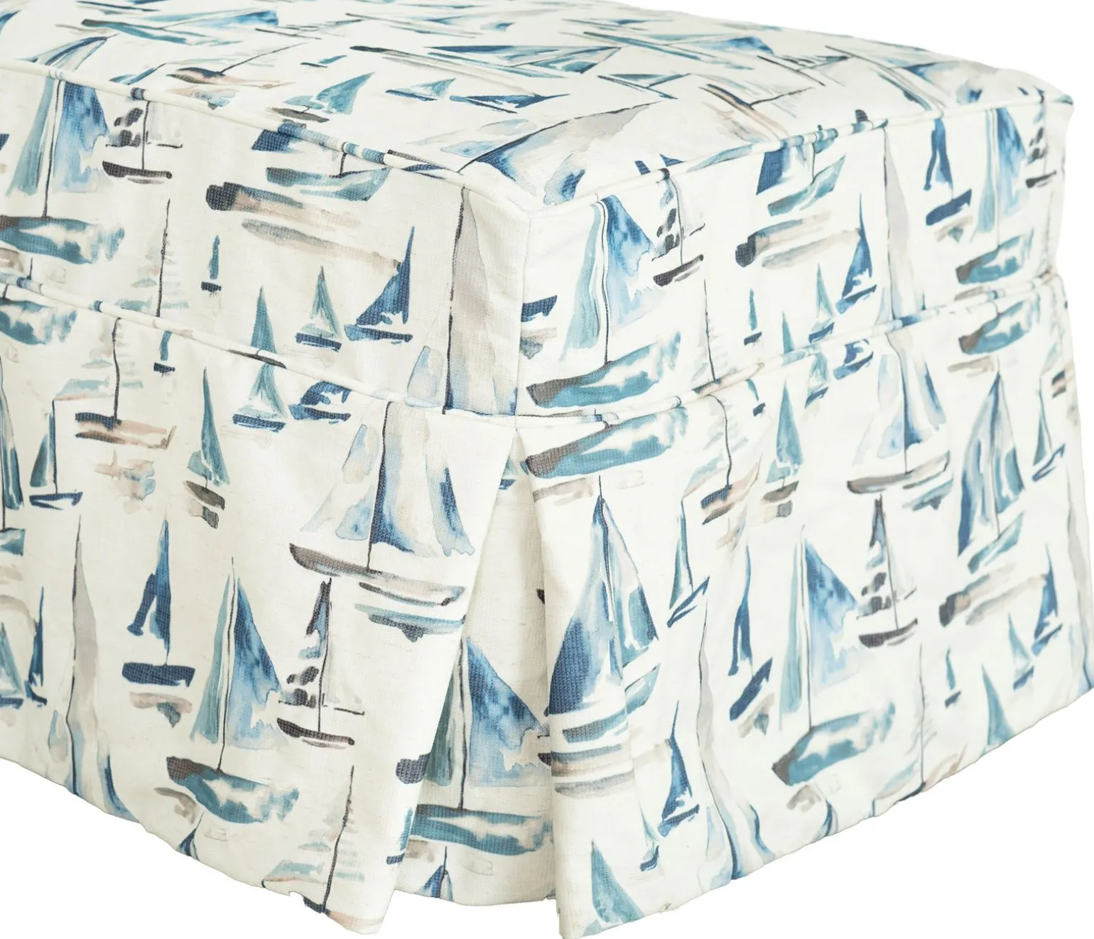 Sailor Slipcover Ottoman