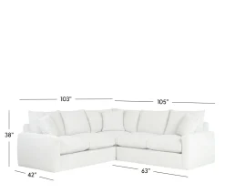 Santana 2-Piece Sectional - LSE 3 Seat Corner with RSE 2 Seat End