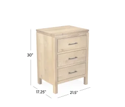 Seneca 3-Drawer Nightstand