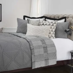 Sims Grey Quilt Set - Full/Queen