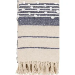 Slubby Throw - Navy