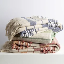 Slubby Throw - Navy